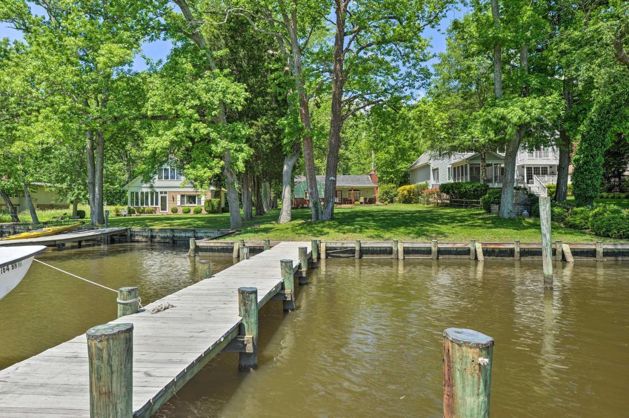 Waterfront Annapolis Home Fire Pit And Fishing Pier Bagian luar foto