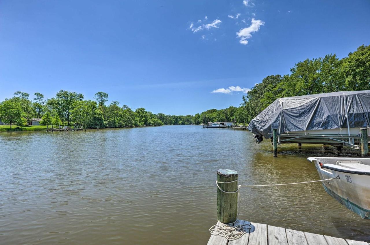 Waterfront Annapolis Home Fire Pit And Fishing Pier Bagian luar foto