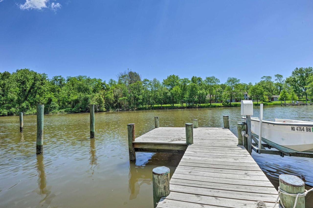 Waterfront Annapolis Home Fire Pit And Fishing Pier Bagian luar foto